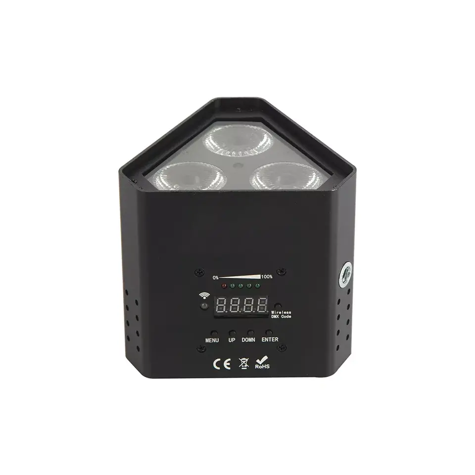 Tacho Led A Bateria Rgbwa+uv, Wifi , Incluye Control Remoto PLL15