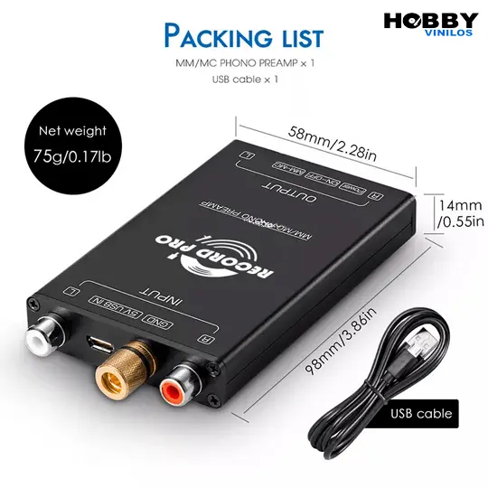 Pre amplificador de tocadiscos GK-R110