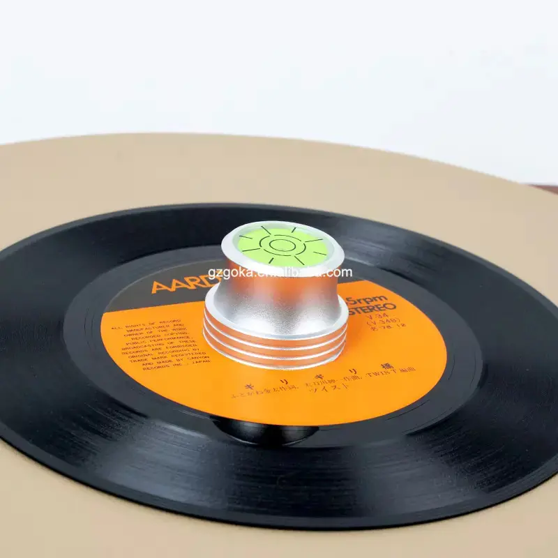Adaptador de 45RPM en aluminio con nivel Pro GK-R23E