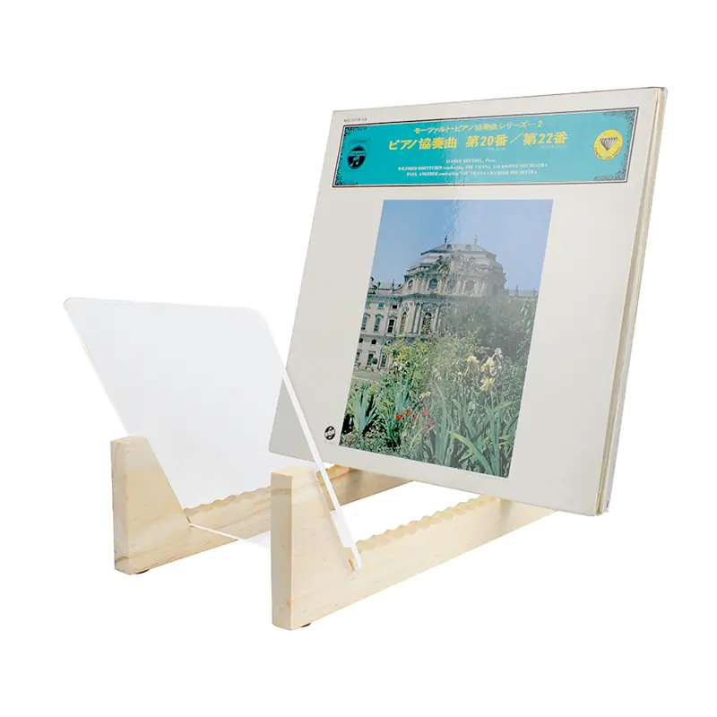 Soporte para discos en madera y acrílico GK-R40B