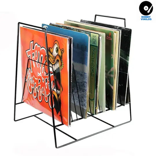 Rack o Soporte Metálico Para Discos De Vinilo GK-R25B