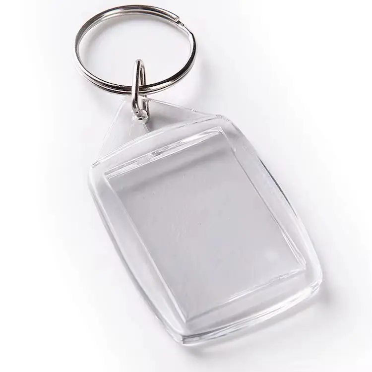 LLAVERO ACRILICO RECTANGULO SIN PUNTAS