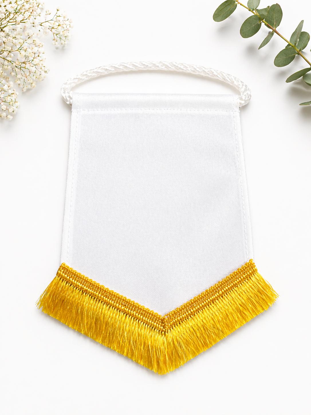 BANDERIN CON FLECO AMARILLO