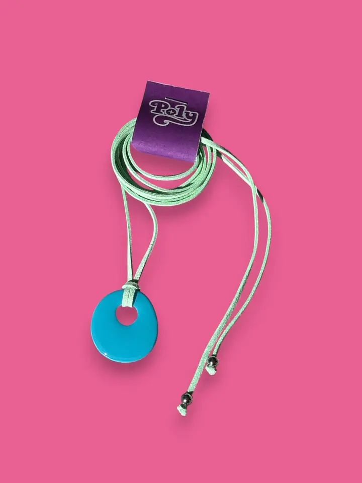 Collar Trendy - Celeste y verde agua