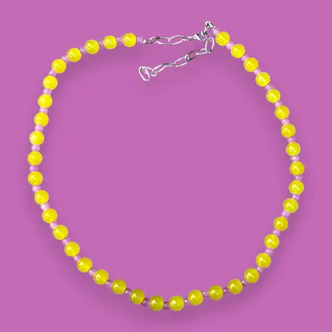 Collar Marea - Amarillo & Violeta