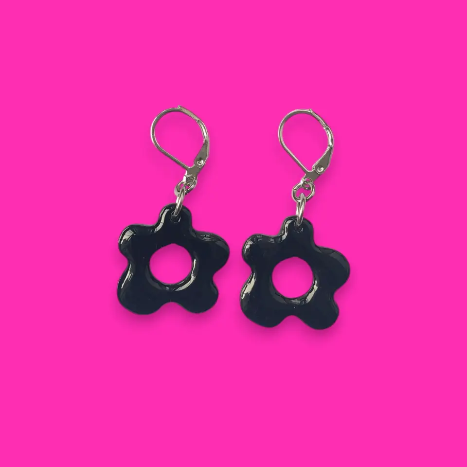 Minis Flor - Negro