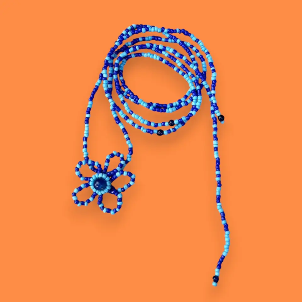 Corbatin Flores - Azul