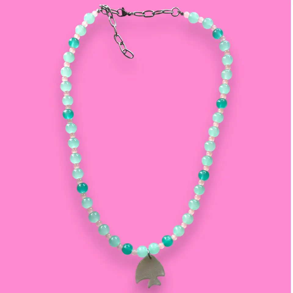 Collar Marea - Turquesa y Rosa