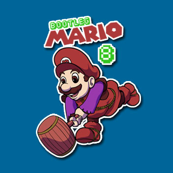 STICKER MARIO BOOTLEG 1