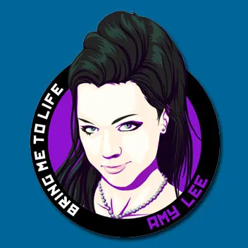 STICKER METAL GODDESSES - AMY LEE