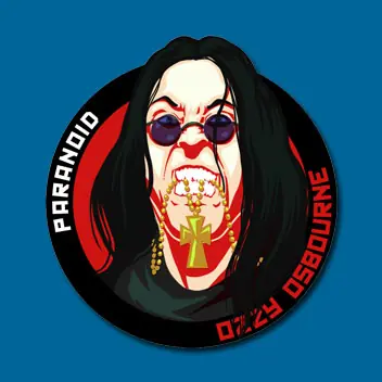 STICKER METAL GODS - OZZY