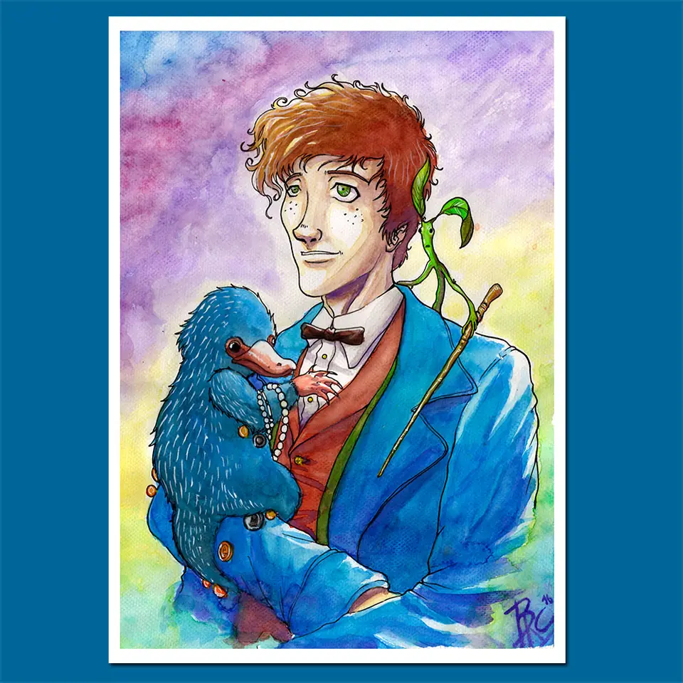 PRINT - NEWT - ACUARELLAS