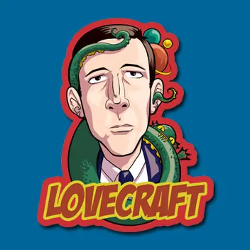 STICKERS-ESCRITORES - LOVECRAFT