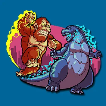 STICKER GODZILLA VS KONG