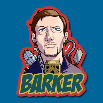 STICKERS-ESCRITORES - BARKER