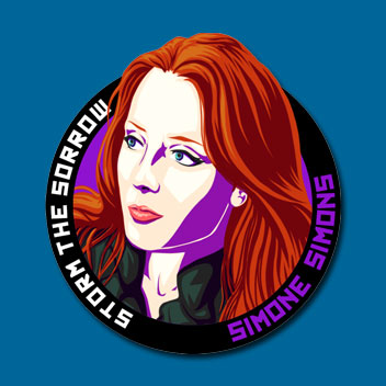 STICKER METAL GODDESSES - SIMONE