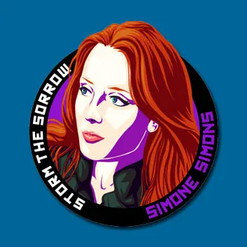 STICKER METAL GODDESSES - SIMONE