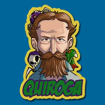 STICKERS-ESCRITORES - QUIROGA