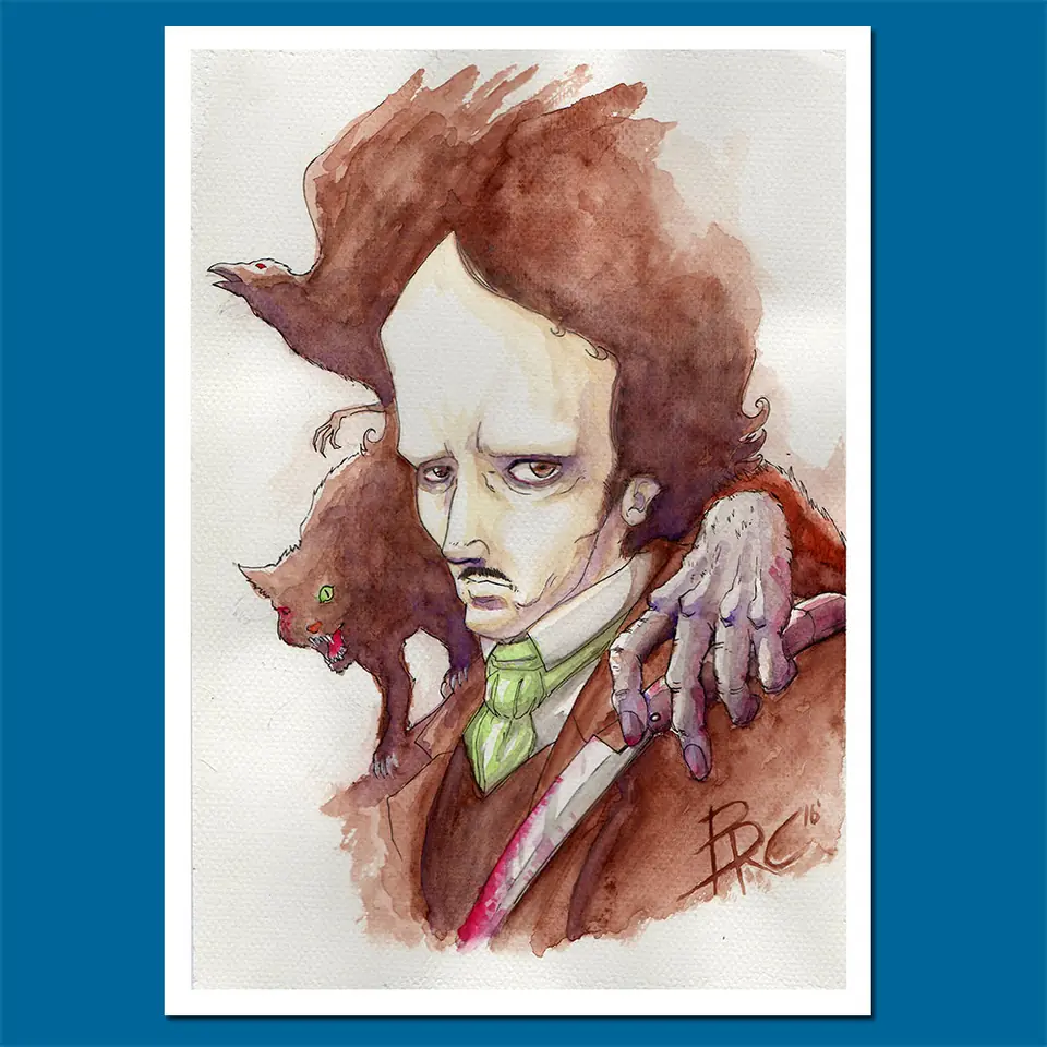 PRINT - POE - ACUARELLAS