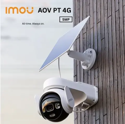 Cámara IP Imou AOV PT 5MP Con Panel Solar 4G/WiFi