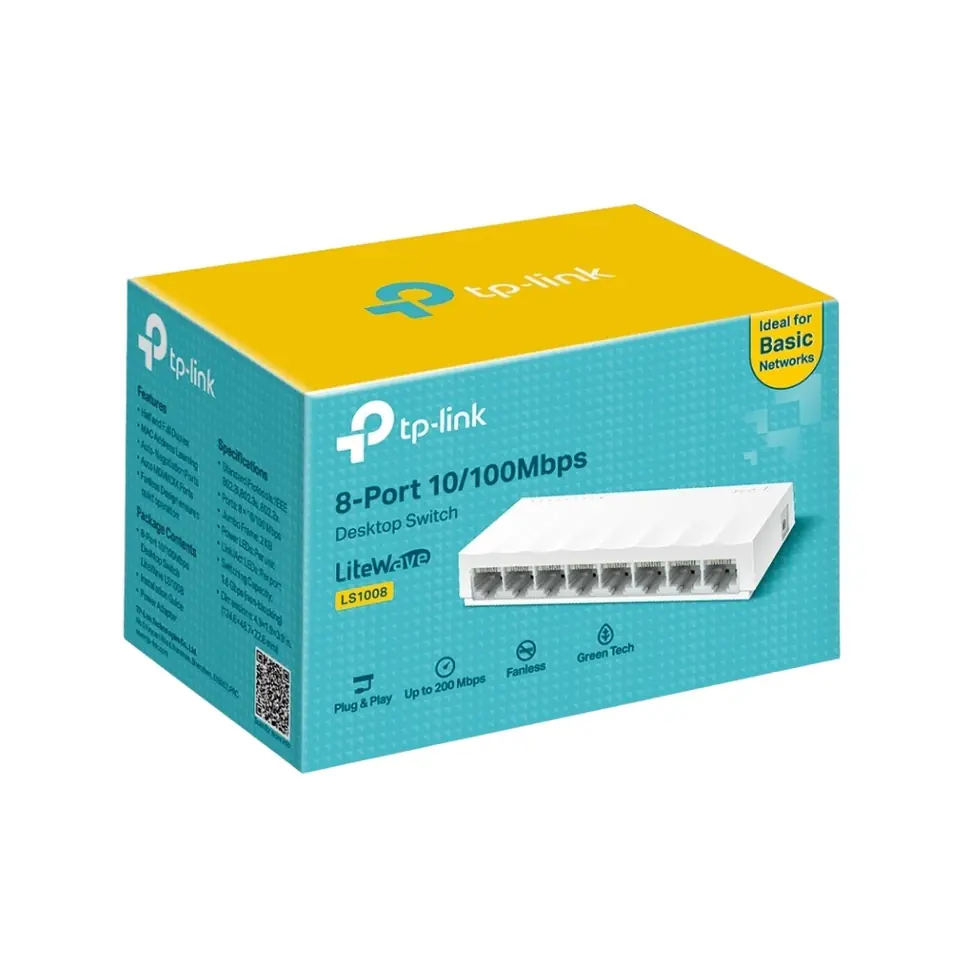 Switch TP-LINK LS1008  8 Puertos Fast Ethernet 10100 Mbps