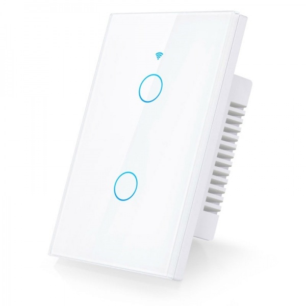 Llave de Luz Táctil WiFi 2 Canales - Tuya Smart