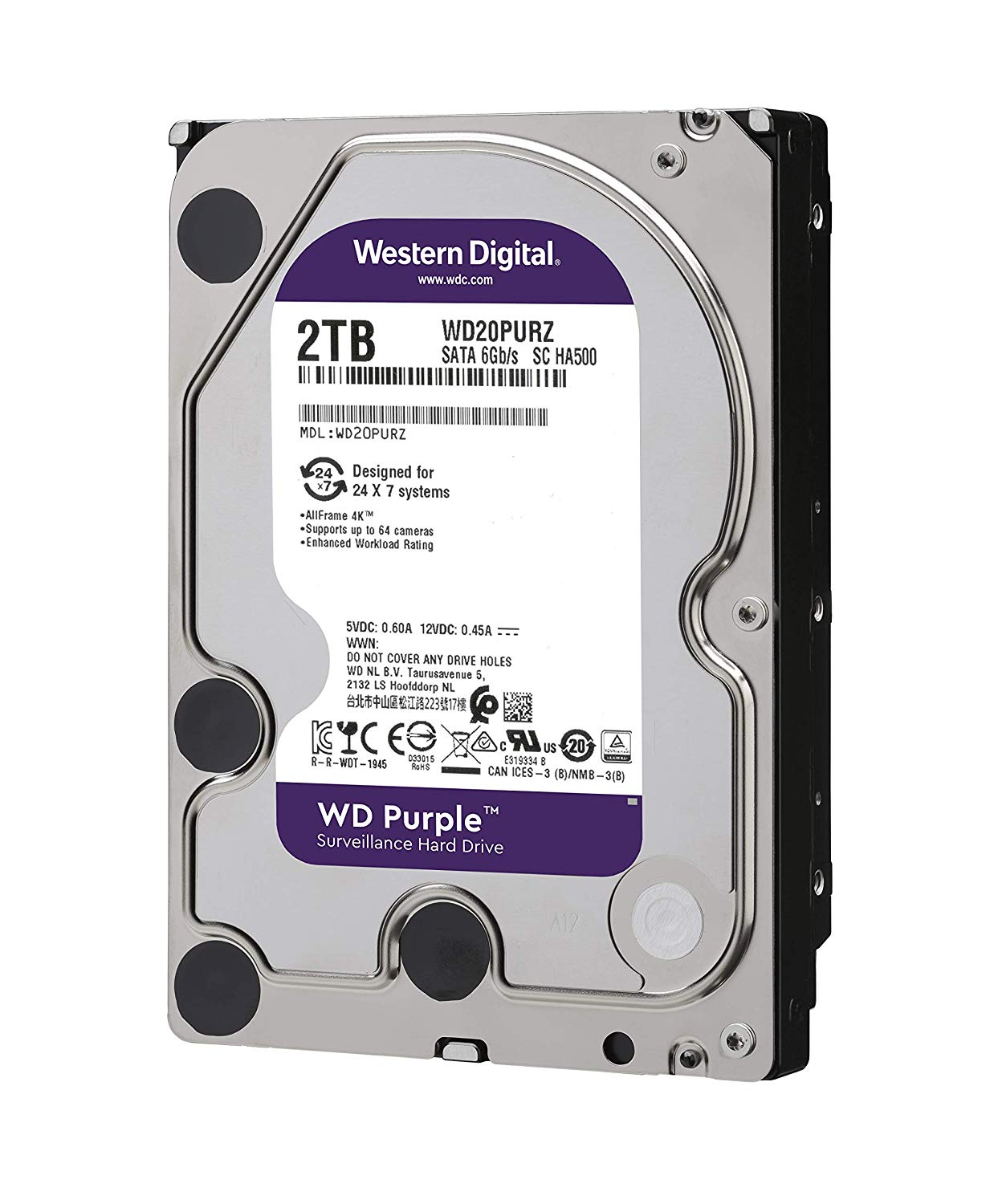 Disco Duro WD Purple 2 Tb