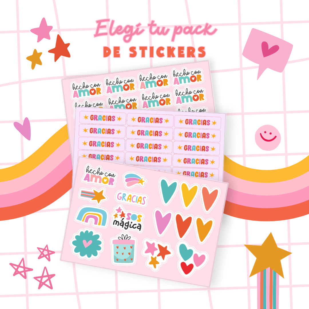 Stickers para decorar tu packaging ♥