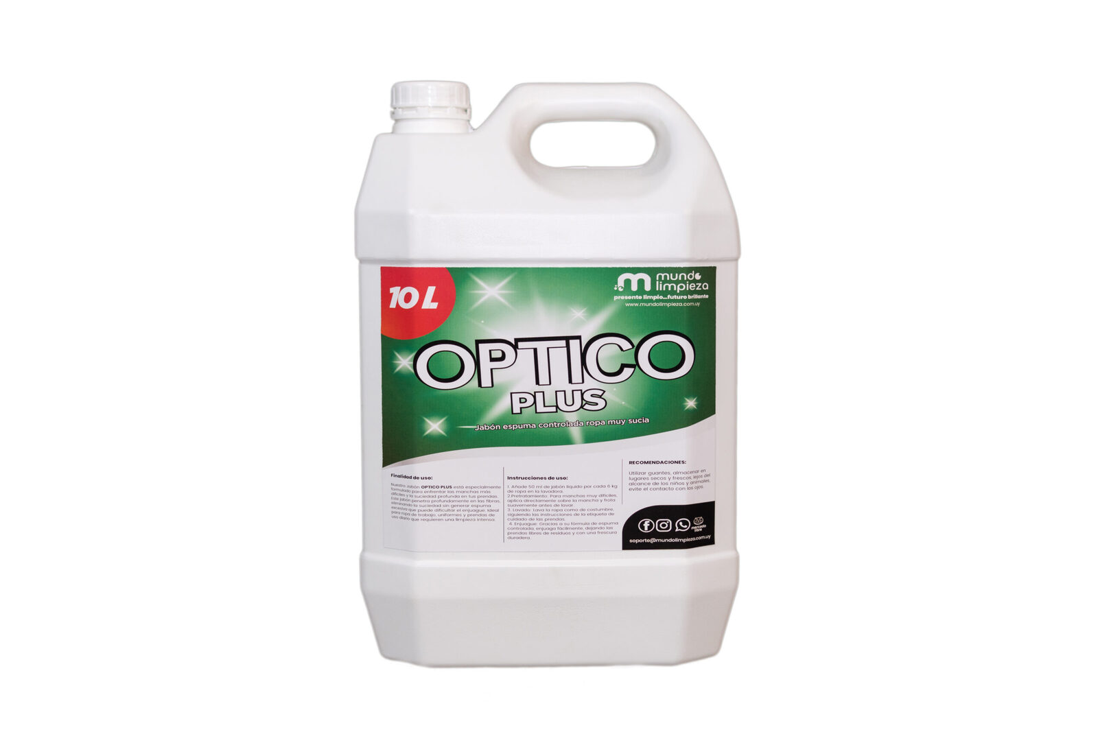 ÓPTICO PLUS Jabón liquido para prendas muy sucias (5 lts y 10 lts)