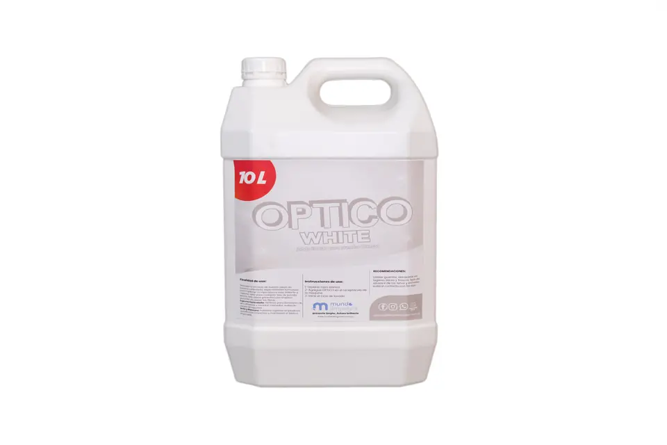 ÓPTICO WHITE Jabón blanqueador - desmanchador para prendas blancas (5 lts y 10 lts)