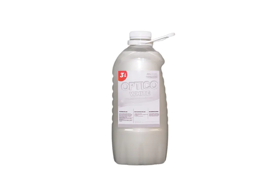 ÓPTICO WHITE Jabón blanqueador – desmanchador para prendas blancas ( 3 lts y 5 lts)