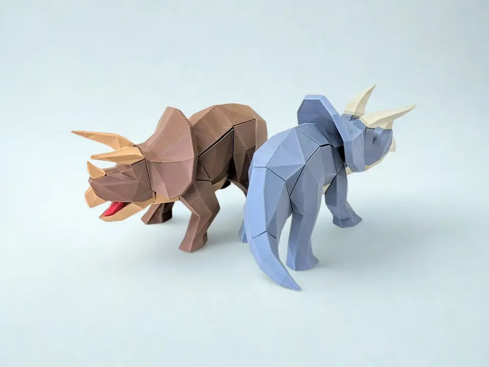 Puzzle 3D Tricerátops — Tamaño Pequeño