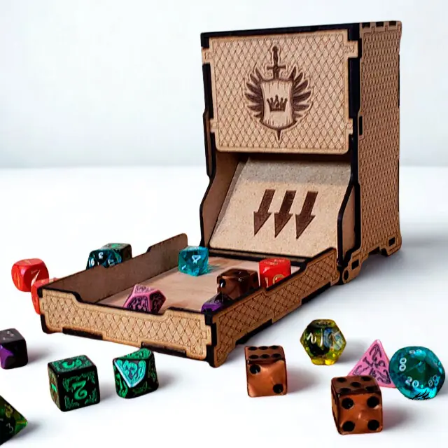 Torre de dados en madera