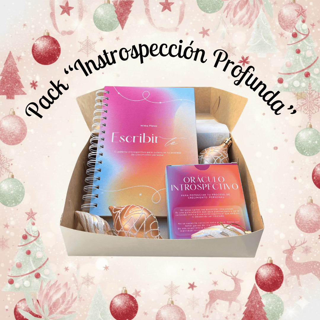 Pack Navideño - Introspección Profunda: Cuaderno Introspectivo Escribirte + Oráculo Circular