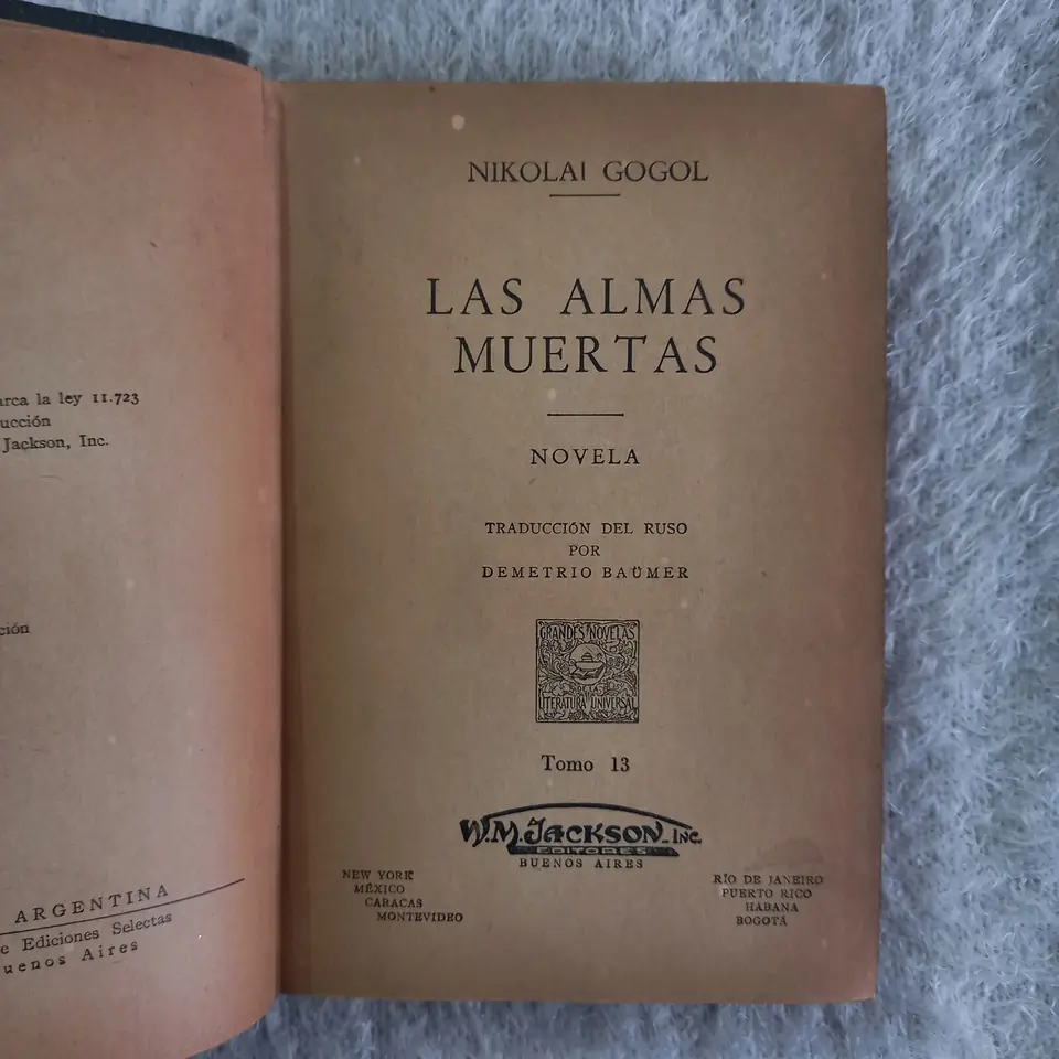 Las almas muertas. Nikolai Gogol