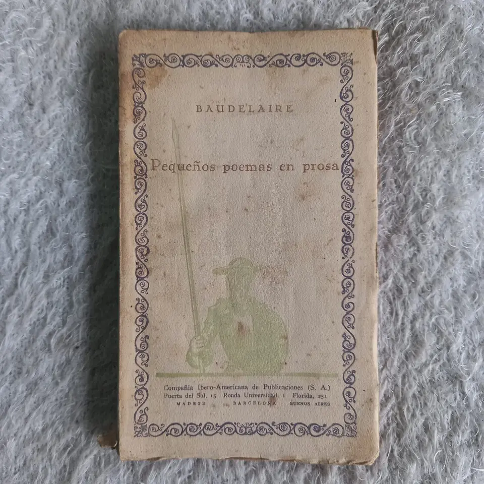Pequeños poemas en prosa. Charles Baudelaire