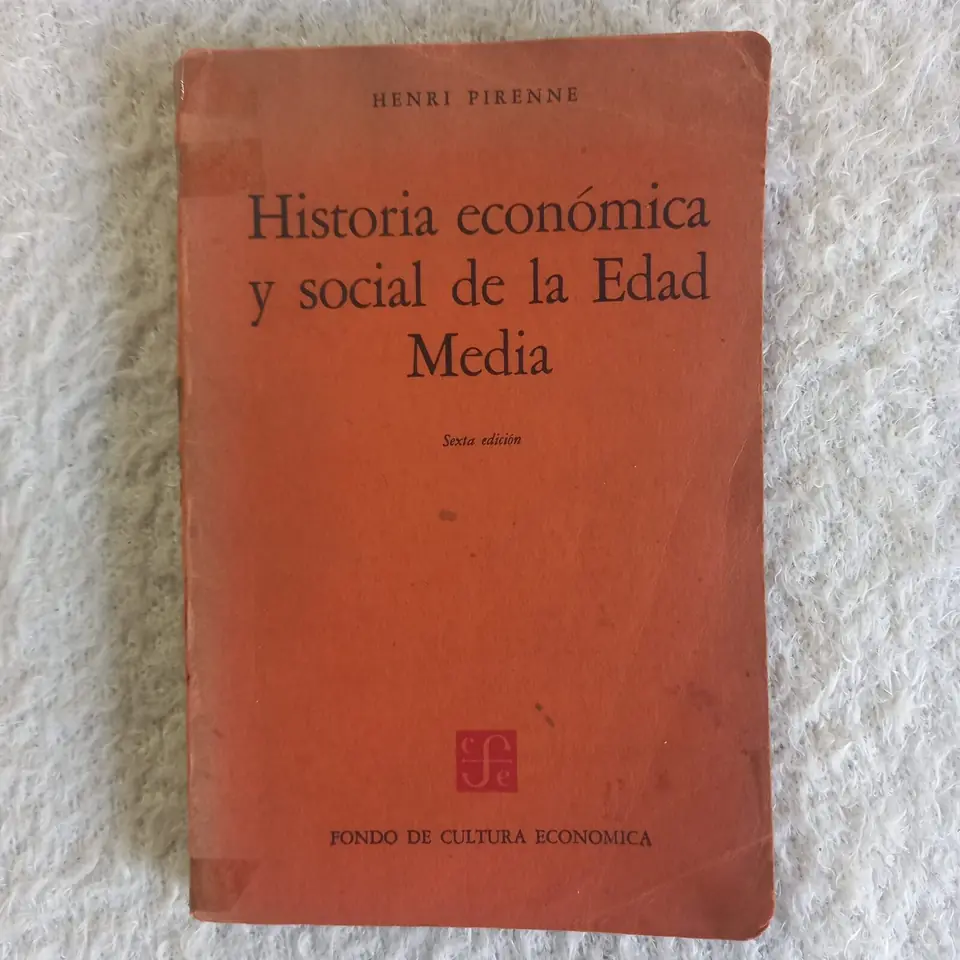 Historia económica y social de la edad media. Henri Pirenne