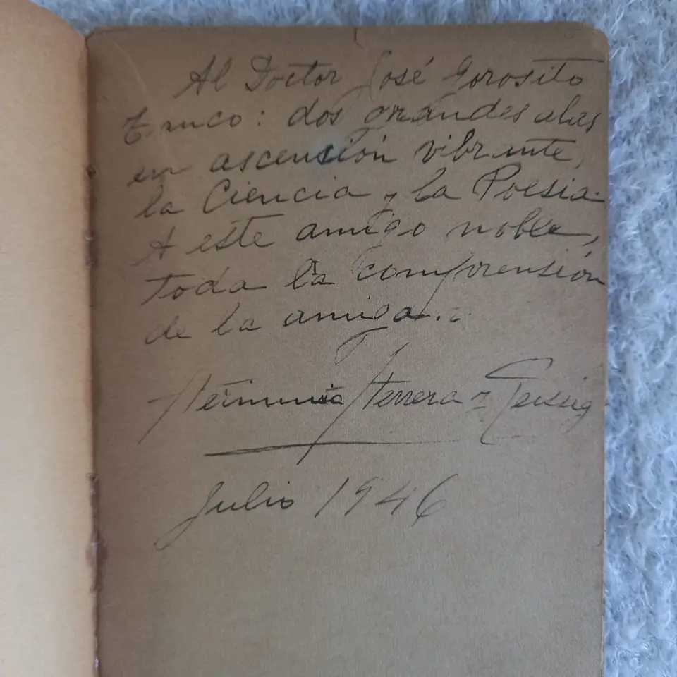 Vida íntima de Julio Herrera y Reissig. Herminia Herrera y Reissig. Autografiado