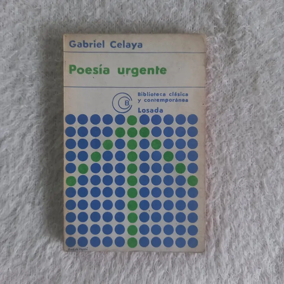 Poesía urgente. Gabriel Celaya