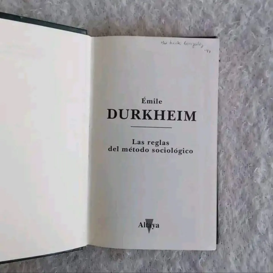 Las reglas del método sociológico.  Émile Durkheim
