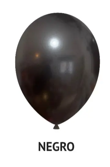 Globo Perlado negro R12 x 50