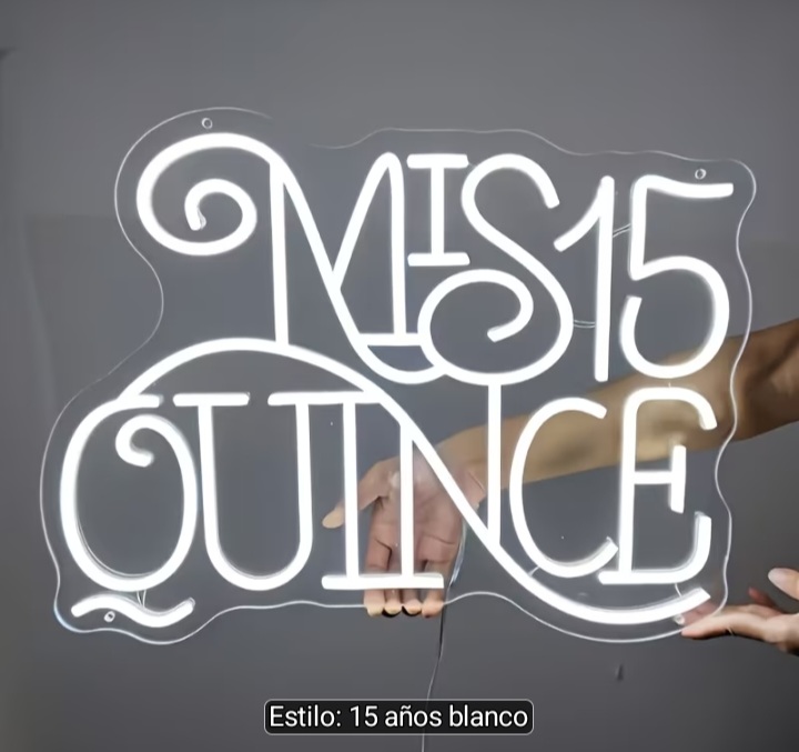 Alquiler cartel Led mis 15 quince
