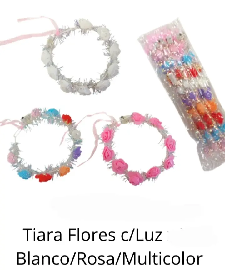 Tiara Flores con luz