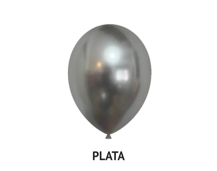 Globo Cromado Plata R5  x 50