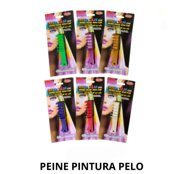 Peine pintura pelo