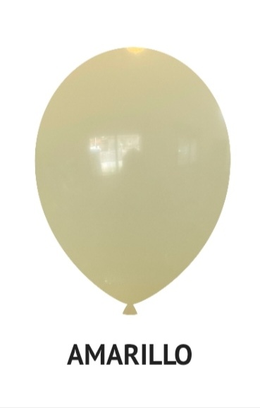 Globo Amarillo pastel R12 x50