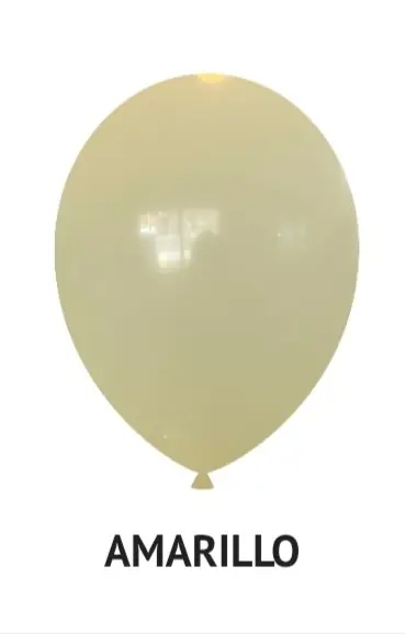 Globo Amarillo pastel R12 x50