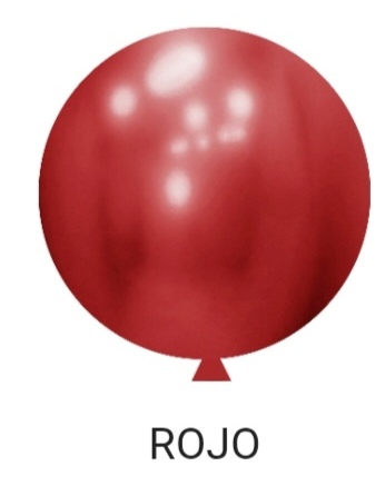 Globo cromado Rojo R18