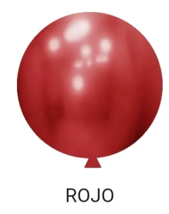 Globo cromado Rojo R18