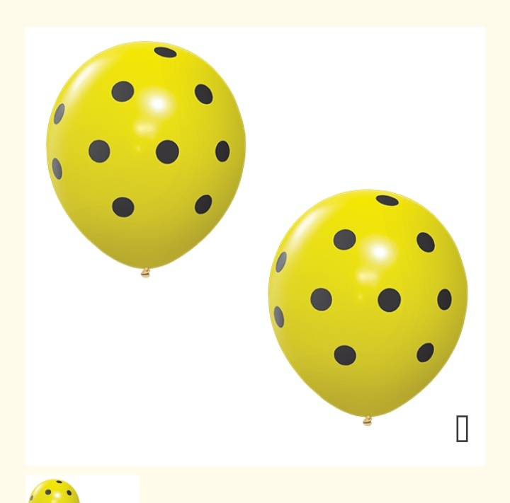 Globo lunares amarillo x50